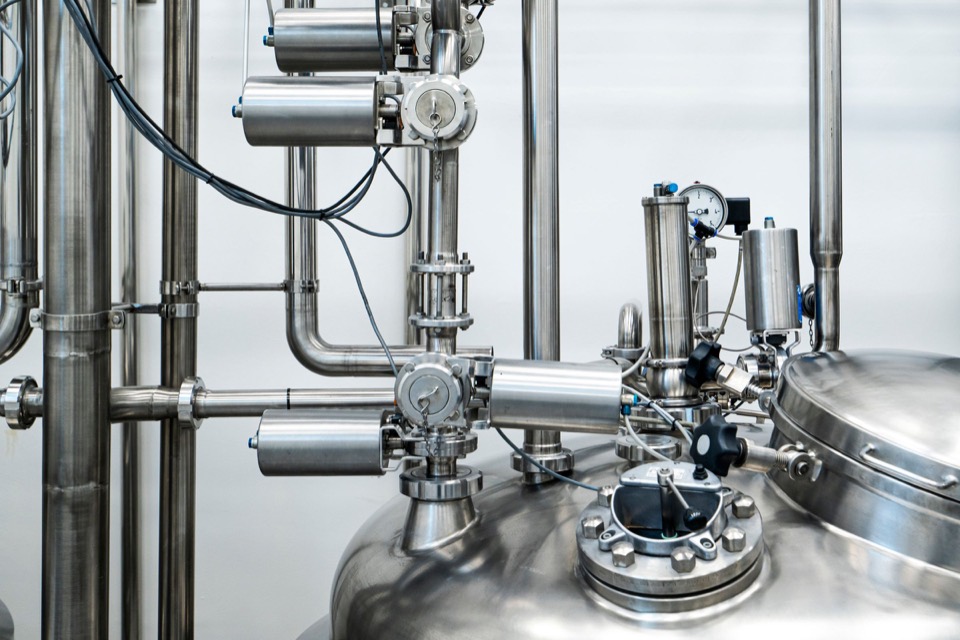 Clean stainless-steel process equipment supporting quality-conscious production review.
